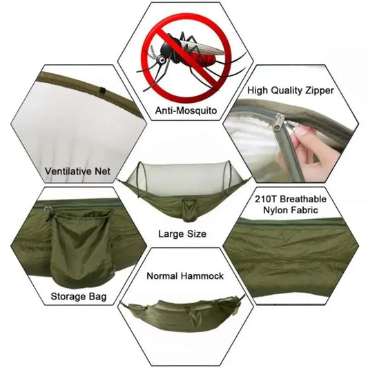 Camping Hammock With Mosquito Net